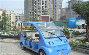 亚维克8座蓝色豪华电动观光车
