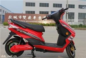 800W双飞红色电动摩托车