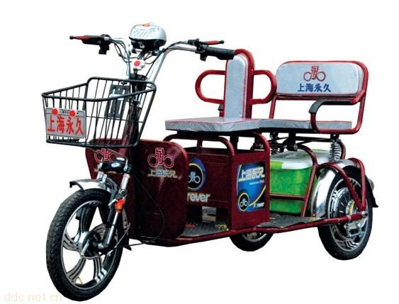上海永久350W差速载人客运电动三轮车