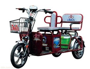 上海永久350W差速载人客运电动三轮车