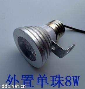 厂家供应新款单珠8W电动车灯
