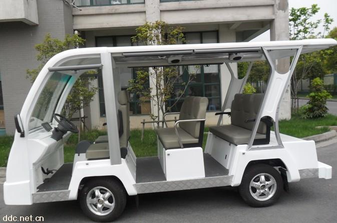 沃翔8座白色景区旅游电瓶观光车
