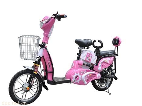 常州350W48v粉色骏捷简易电动自行车