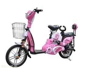 常州350W48v粉色骏捷简易电动自行车