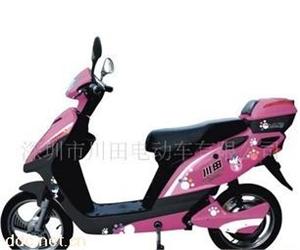 豪奇特粉色风雅电动摩托车