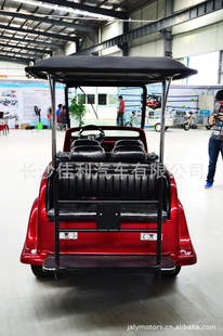 山东红色豪华六座电动老爷车