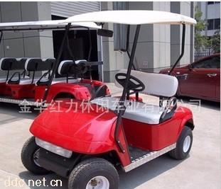 红力2人座红色电动高尔夫球车