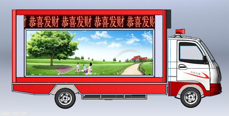 青岛给力电动LED广告车