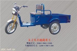 豪尼太子头小差速载重王电动三轮车