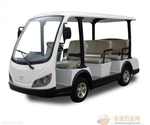 广州朗晴牌11座白色游览电动观光车/电动观光车厂家