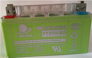 YTX7-BS（12V7AH)彩色摩托车铅酸胶体蓄电池