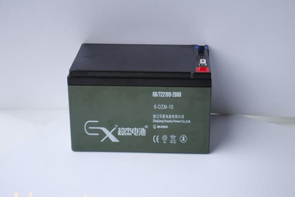 超杰6-DZM-10电动车铅酸蓄电池