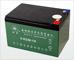 浙江振龙电动车专用蓄电池6-DZM-10