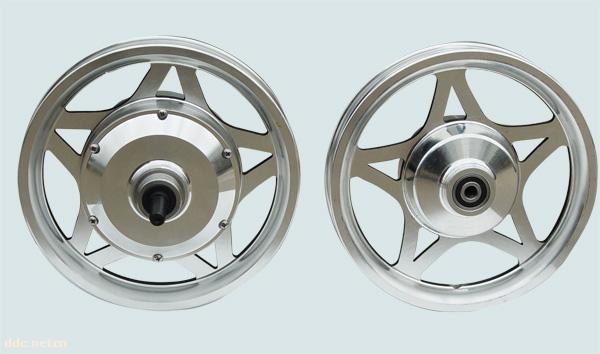 锂电池电动车用无刷有齿12寸一体轮小高速电机