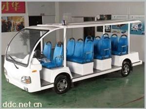 伊莱维克11座白色电动观光车