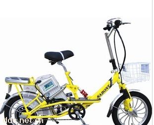 16寸猎人一见钟情黄色电动自行车
