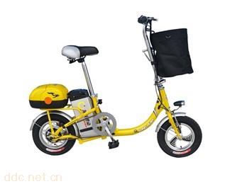 小龙马黄色简易轻巧锂电池电动自行车