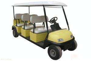铃高L106A黄色款6座电动观光车