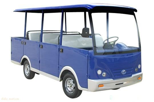 铃高11座半封闭式电动观光车