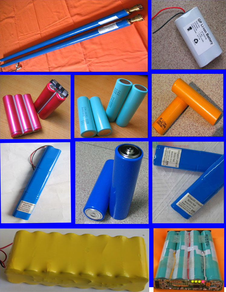 各种规格锂电池