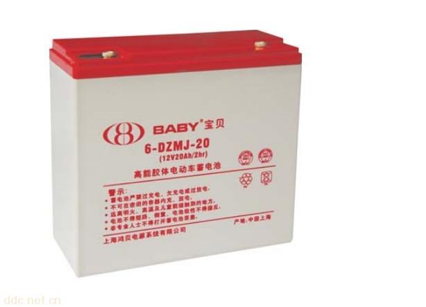 鸿贝6-DZMJ系列高能电动车专用胶体蓄电池