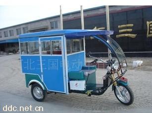 三国800W封闭式客运载客电动三轮车