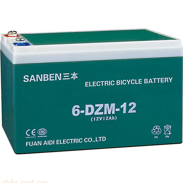 福建三本密闭式6-DZM-12电动车蓄电池