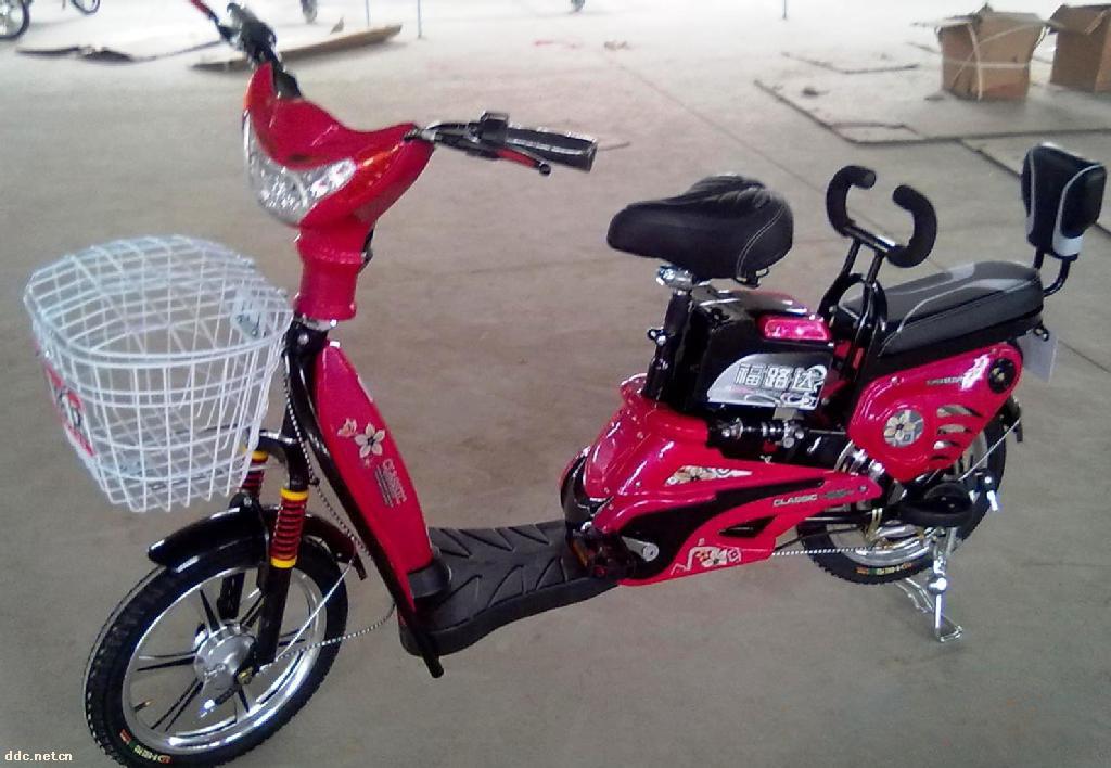山东福路达16寸红色款电动自行车