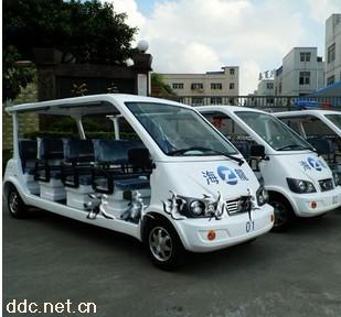 沃森8座白色电动观光旅游车