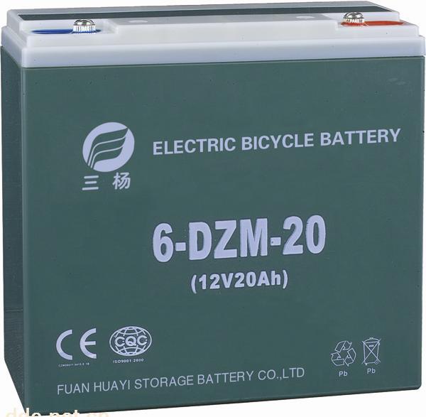 12V20AH电动车用密闭型免维护铅酸蓄电池