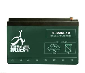 聚能虎6-DZM-12电动车铅酸蓄电池
