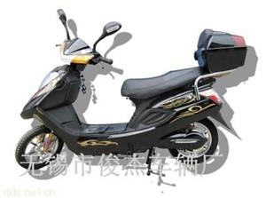 无锡冠军黑色电动摩托车