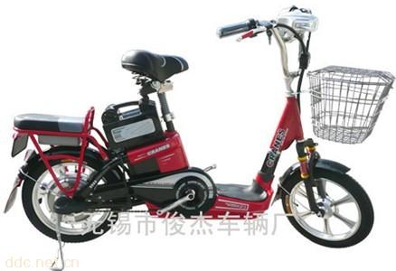 俊杰简易款16寸金苹果电动自行车