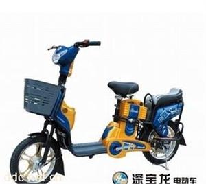 深宝龙16寸黄色简易款校花电动自行车